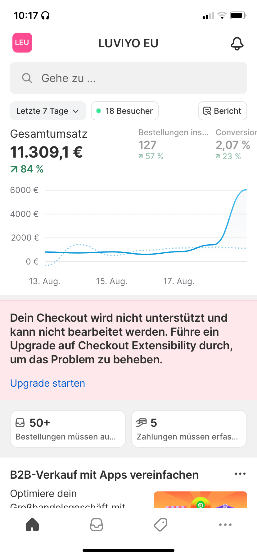 Shopify Ergebnis