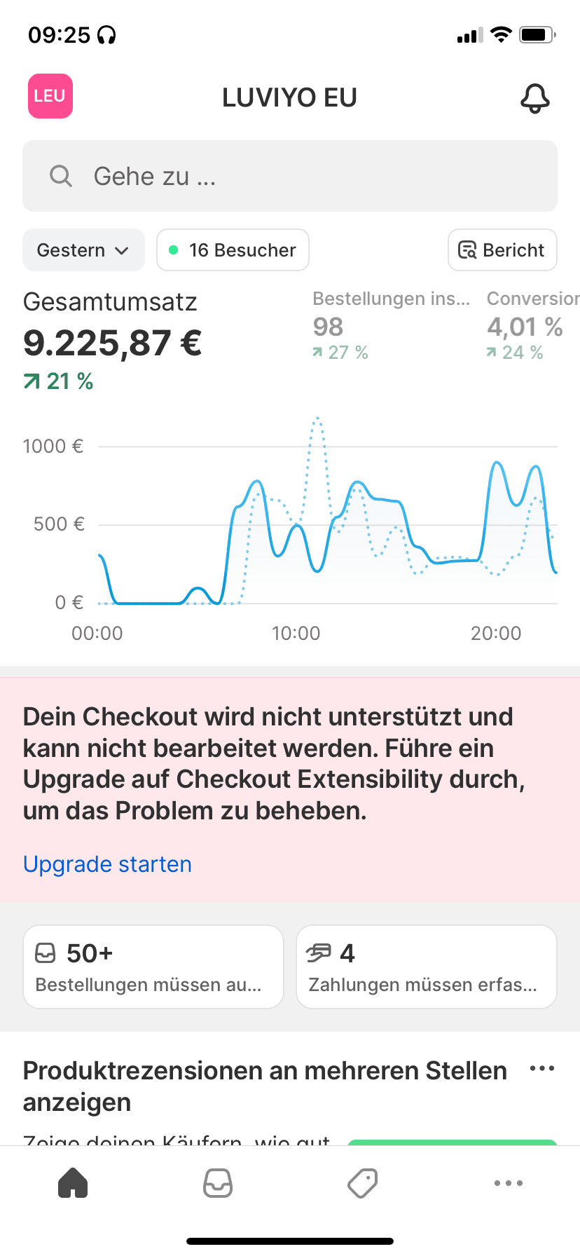 Shopify Ergebnis